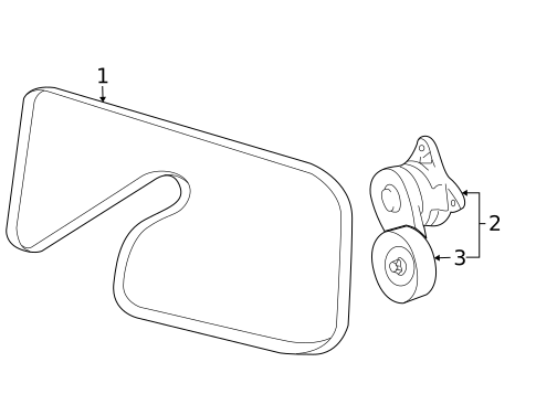 Belts & Pulleys for 2003 Lexus GS300 #0