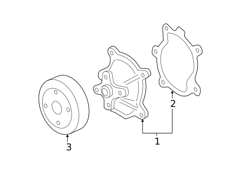 Water Pump for 2008 Chevrolet Malibu #1