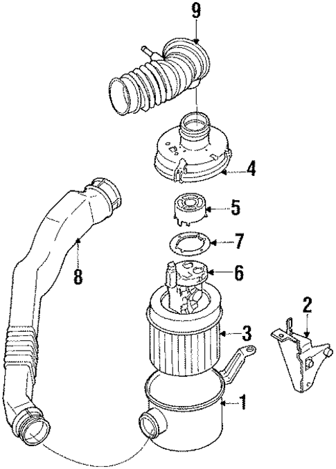 Air Intake for 1989 Dodge Colt #0