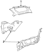 84131SM5A00ZB - Body: Upper Quarter Trim for Honda: Accord Image