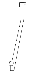 30792302 - Fuel System: Fuel Tank Mount Strap for Volvo: C30, C70, S40, V50 Image