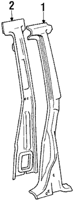 MB593629 - Body: Outer Pillar for Mitsubishi Image