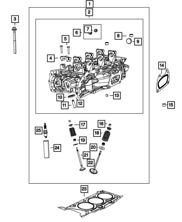 68154699AA - Engine: Cylinder Head Oil Gallery Bolt Kit for Mopar Image