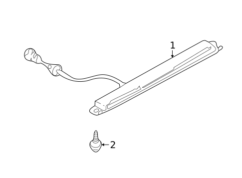 High Mounted Stop Lamp for 2007 Mitsubishi Galant #0