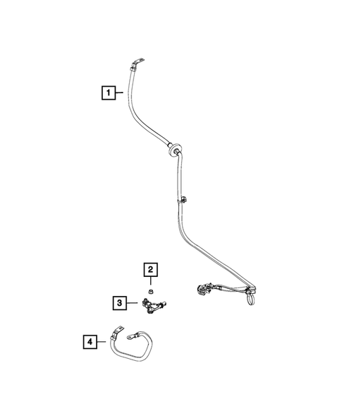 Battery, Battery Tray and Cables for 2017 Dodge Durango #1