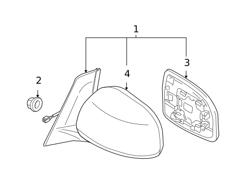 Outside Mirrors for 2011 Suzuki SX4 #0