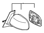 2007-2011 Suzuki SX4 - Mirror Assembly