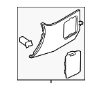 669011EA0A - Body: Cowl Trim for Nissan Image