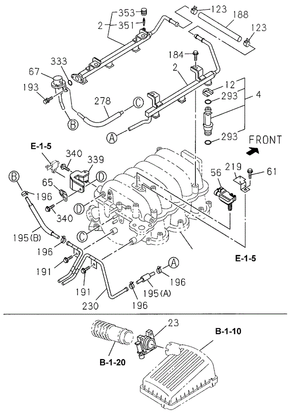 ECGI System - Injectors (TO:9803) for 2002 Honda Passport #0