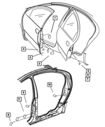 5056072AA - Labels All Vehicle Locations: Child Protection Lock Label for Mopar Image image