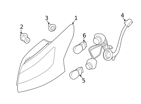 Tail Lamps for 2017 Ford Focus #1