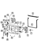 68309837AA - Body Sheet Metal Except Doors: Door Handle Outside Gasket for Jeep: Wrangler Image