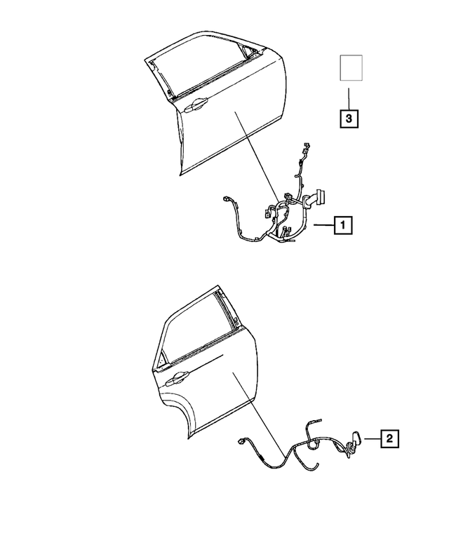 68249663AC - : Front Door Wiring, Left for Mopar Image