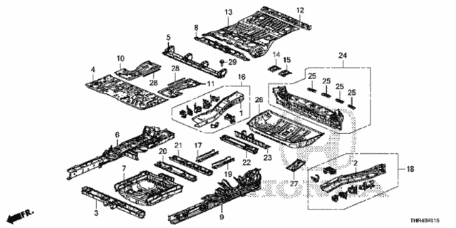 Floor Panels for 2021 Honda Odyssey #0
