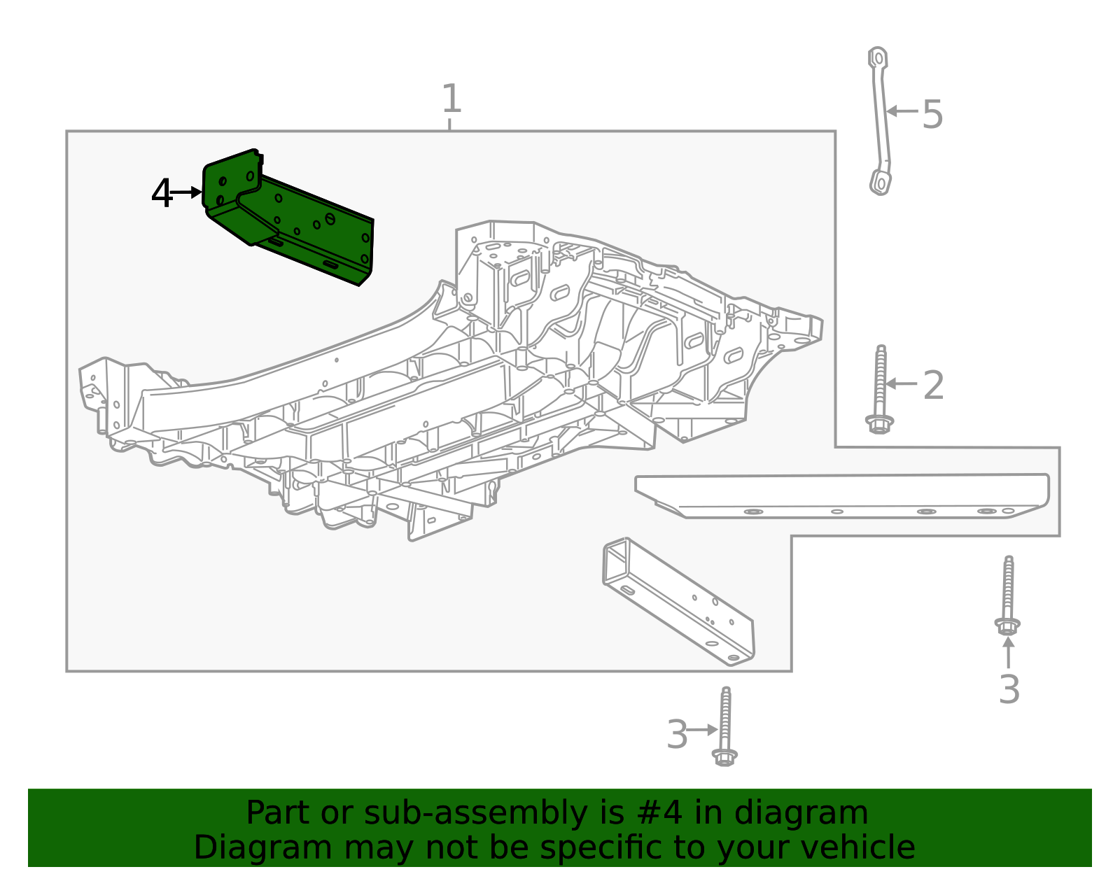 2020-2026 Chevrolet Corvette Front Support 85573275 GM | GMPartsDirect.com