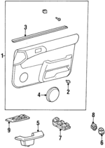 676101G060B0 - : Door Trim Panel for Toyota: Tercel Image