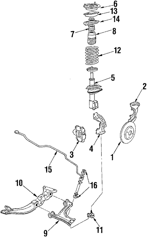 Suspension Components for 1985 Chevrolet Cavalier #0