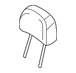 52207047498 - Body: Headrest for BMW: 323Ci, 325Ci, 330Ci, M3 Image