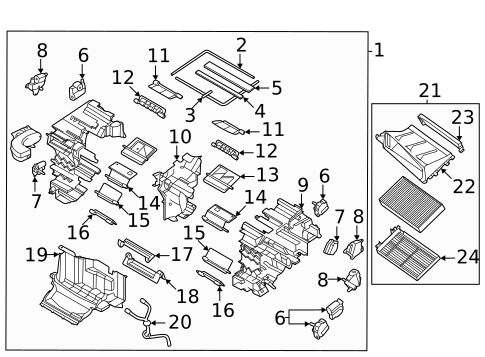 Evaporator & Heater Components for 2023 Genesis G80 #0