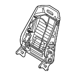 2119100534 - Body: Seat Back Frame for Mercedes-Benz Image