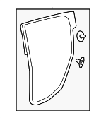 72850SZNA01 - Body: Door Weather-strip for Acura: ZDX Image