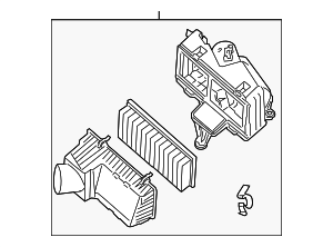165009N00B - : Air Cleaner Assembly for Nissan Image