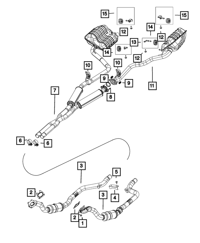 68038390AE - Exhaust: Front Pipe And Converter, Right for Mopar Image image