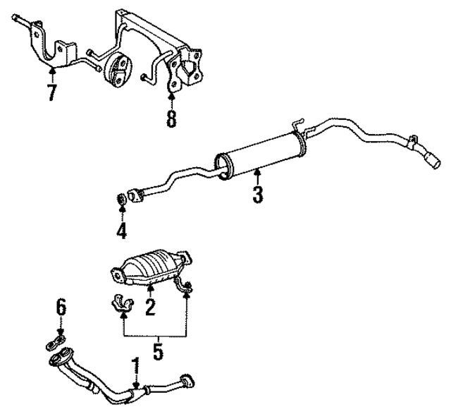 1750335080 - : Muffler W/Tailpipe Bracket for Toyota Image