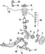 18060210 - Brakes: Rotor for Buick: Skyhawk, Skylark, Somerset, Somerset Regal | Cadillac: Cimarron | Chevrolet: Beretta, Cavalier, Corsica | Oldsmobile: Calais, Cutlass Calais, Firenza | Pontiac: Grand Am, J2000 Sunbird, Sunbird Image