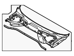 LR176357 - Body: Cowl Grille for Land-Rover Image image
