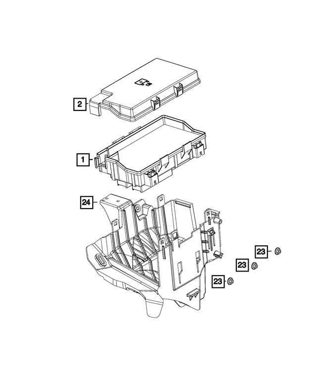 68467215AC - Electrical: Power Distribution Center for Mopar Image