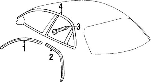 Exterior Trim - Roof for 1999 Cadillac Catera #0