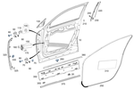 2477203307 - : Cover Strip for Mercedes-Benz Image