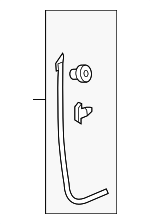 72364T7WA01 - : Front Weather-Strip for Honda: HR-V Image