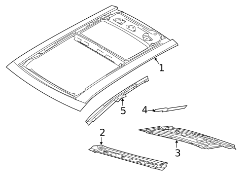 Roof & Components for 2014 Lincoln MKT #0