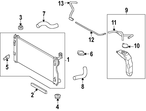 Radiator & Components for 2025 Subaru Impreza #0
