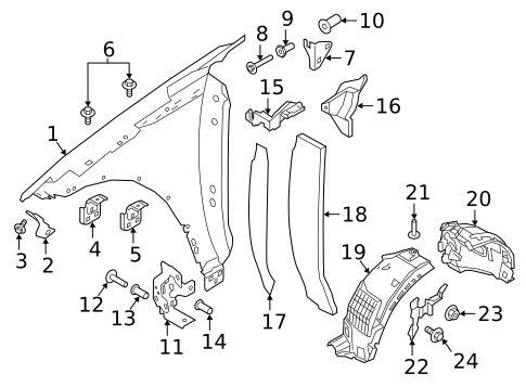 EPACEページ Fender & Components for 2020 Jaguar E-Pace | OEM Parts Online