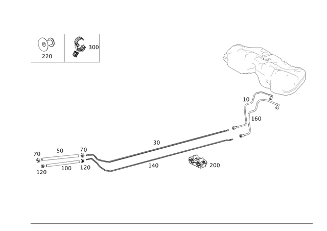 204476072664 - Fuel System: Hose for Mercedes-Benz Image image