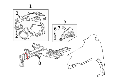 Structural Components & Rails for 2019 Buick Encore #0
