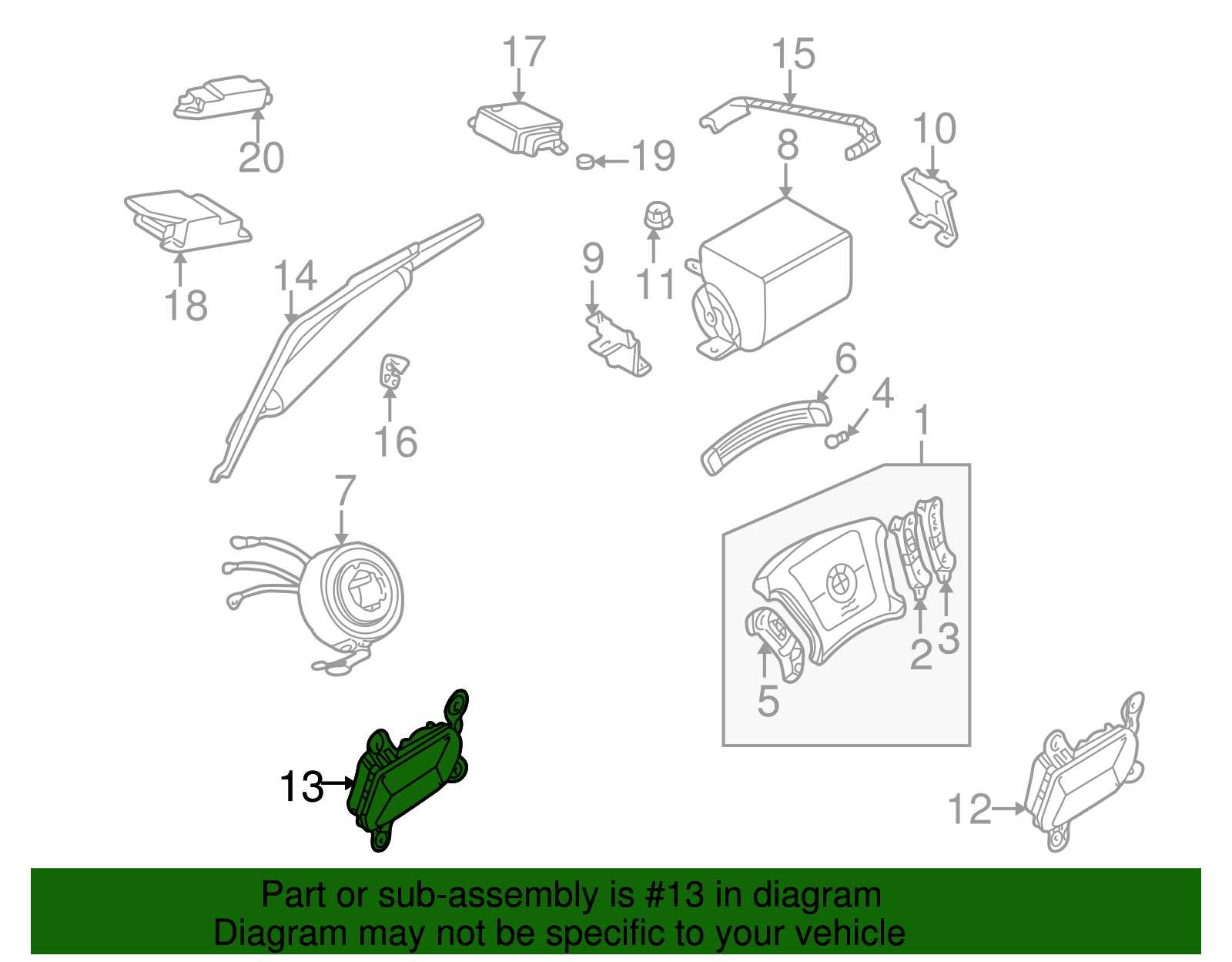 Side Air Bag - BMW (72-12-7-035-787)