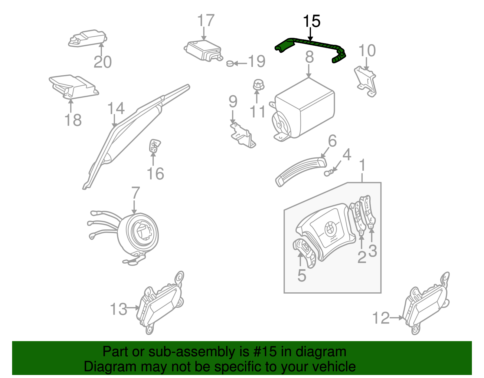 Head Air Bag - BMW (72-12-8-254-047)