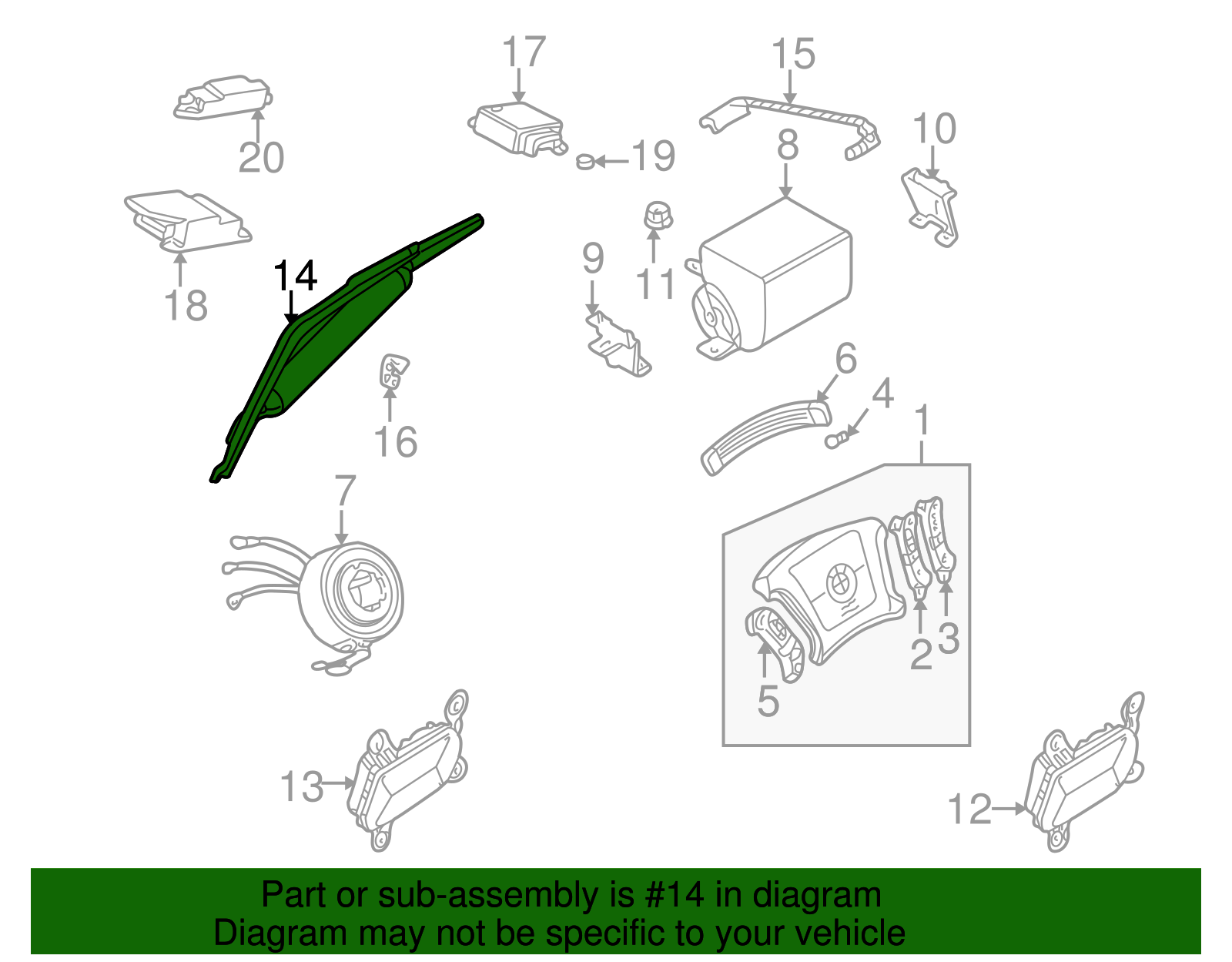 Head Air Bag - BMW (72-12-7-000-007)