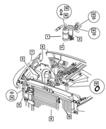 68054876AA - Air Conditioning &amp; Heater: Suction And Discharge Line Accumulator for Mopar Image