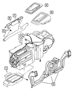 55037596AC - Air Conditioning &amp; Heater: A/c Outlet Duct for Mopar Image