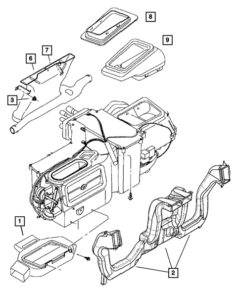 Air Ducts and Outlets for 2004 Jeep Wrangler #0