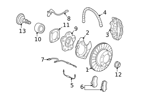 Rear Brakes for 1999 Porsche 911 #2