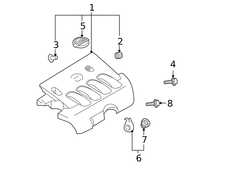 Engine Appearance Cover for 2009 Nissan Versa #0