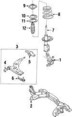 B45533030A - : Steering Knuckle for Mazda: 323, Protege Image