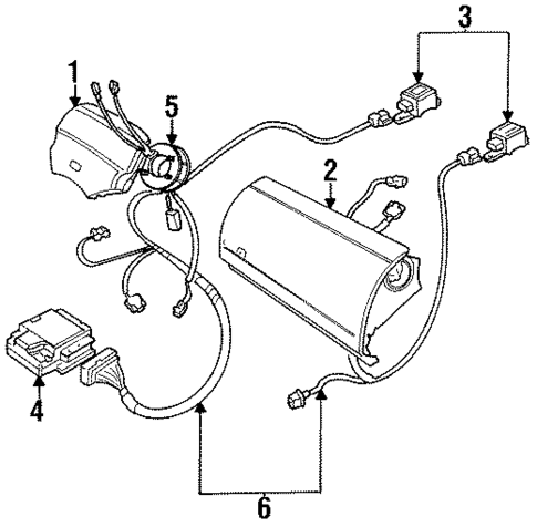 Air Bag Components for 1995 Land Rover Range Rover #0