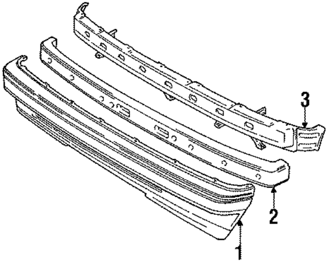 91173383 - Body: Bumper Cover for GM Image